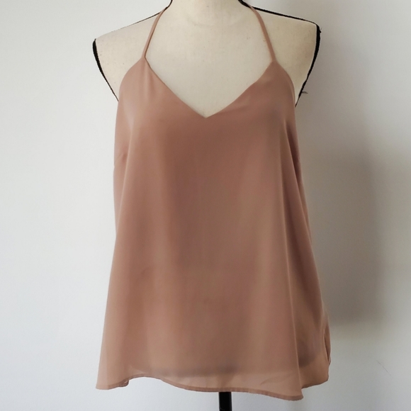 Tan halter top - Picture 1 of 5